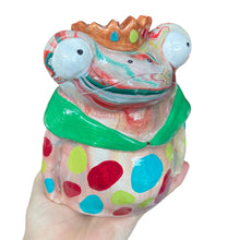 Load image into Gallery viewer, 'Multicolour' Frog Tea-Light Holder (one-off)