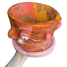 Load image into Gallery viewer, 'Marbled Sunset' Large Plant Pot (One-Off)