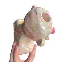 Load image into Gallery viewer, Pastel Marble Candlestick Holder (one-off)