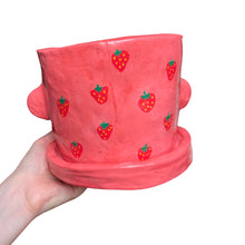 Load image into Gallery viewer, 'Beautiful Berries of Straw' Large Plant Pot (One-Off)