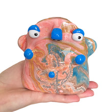 Load image into Gallery viewer, Pink + Blue Marble Glasses Holders (one-off)