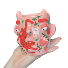 Load image into Gallery viewer, 'Tiger's + Tulip's' Devil Pot (one-off)