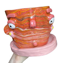 Load image into Gallery viewer, 'Marbled Sunset' Large Plant Pot (One-Off)