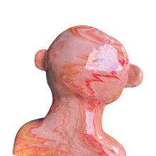 Load image into Gallery viewer, Peachy Marble Candlestick Holder (one-off)