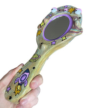 Load image into Gallery viewer, Hand-Held 'Space Marble' Mirror (One-Off)