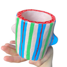 Load image into Gallery viewer, 'Stripes' Classic Pot (One-Off)