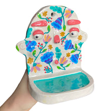 Load image into Gallery viewer, 'Multi Florals' Ponky Wall Shelf (One-Off)