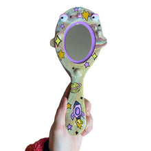 Load image into Gallery viewer, Hand-Held 'Space Marble' Mirror (One-Off)