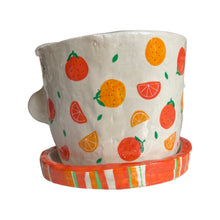 Load image into Gallery viewer, NEW Oranges Large Plant Pot (One-Off)