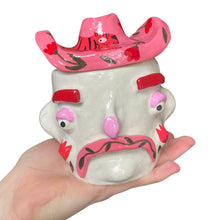 Load image into Gallery viewer, Tim & his Tiger Cow Boy Pot (one-off)