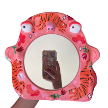 Load image into Gallery viewer, 'Pink Tiger' Stand-Up Mirror (one-off)