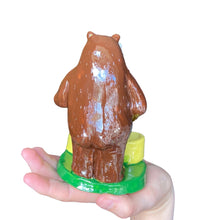Load image into Gallery viewer, NEW Bear Candle Holder / Matchstick Striker (Yellow Pots)