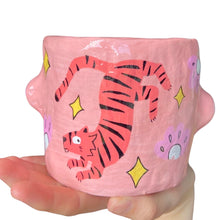 Load image into Gallery viewer, 'Pink Tiger' Chunky Pot (One-Off)