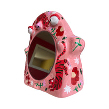 Load image into Gallery viewer, 'Pink & Red Tiger' Stand-Up Mirror (one-off)