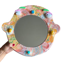 Load image into Gallery viewer, 'Colourful Marble' BIG Ponky Wall Mirror (one-off) SALE