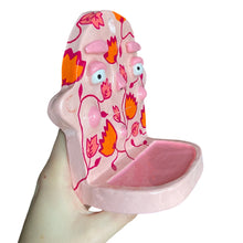 Load image into Gallery viewer, 'Pink Florals' Ponky Wall Shelf (One-Off)