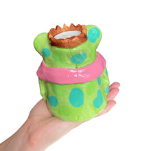 Load image into Gallery viewer, 'The Tulip Queen' Frog Queen Tea-Light Holder