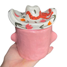 Load image into Gallery viewer, Ted & his Tiger Cow Boy Pot (one-off)