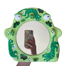 Load image into Gallery viewer, 'Green Tiger' Stand-Up Mirror (one-off)