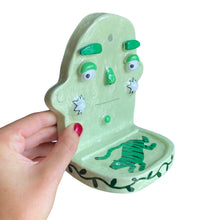 Load image into Gallery viewer, 'Green Tigers' Ponky Wall Shelf (One-Off)