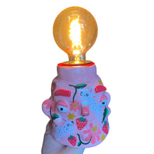 Load image into Gallery viewer, 'Pink Rabbits' Lamp Base (One-Off)
