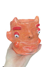 Load image into Gallery viewer, 'Sunset Marble' Devil Pot (one off)
