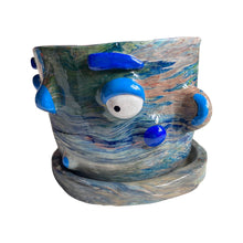 Load image into Gallery viewer, NEW Blue Marble Large Plant Pot (One-Off)