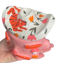 Load image into Gallery viewer, Ted & his Tiger Cow Boy Pot (one-off)