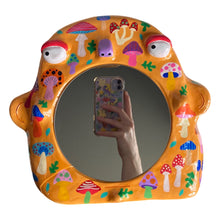 Load image into Gallery viewer, 'Not Mush-room Here' Stand-Up Mirror (one-off)