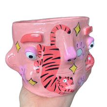 Load image into Gallery viewer, 'Pink Tiger' Chunky Pot (One-Off)