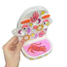 Load image into Gallery viewer, 'Pink Boho Tigers' Ponky Wall Shelf (One-Off)