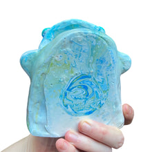 Load image into Gallery viewer, Teal Swirl Marble Glasses Holders (one-off)