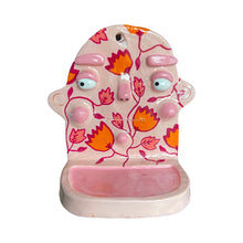 Load image into Gallery viewer, 'Pink Florals' Ponky Wall Shelf (One-Off)