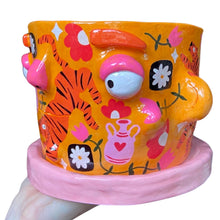 Load image into Gallery viewer, 'Tiger' Large Plant Pot (one-off)