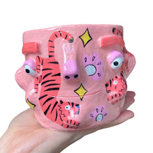 Load image into Gallery viewer, 'Pink Tiger' Chunky Pot (One-Off)