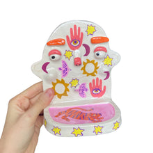 Load image into Gallery viewer, 'Pink Boho Tigers' Ponky Wall Shelf (One-Off)