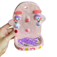 Load image into Gallery viewer, 'Lilac Tigers' Ponky Wall Shelf (One-Off)