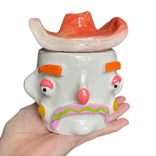 Load image into Gallery viewer, Western Sunset Cow Boy Pot (One-off)