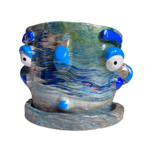 Load image into Gallery viewer, NEW Blue Marble Large Plant Pot (One-Off)