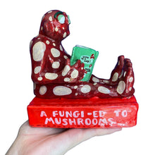 Load image into Gallery viewer, 'A Fungi-ed To Mushrooms' Bookend (One-Off) was £80 now £65