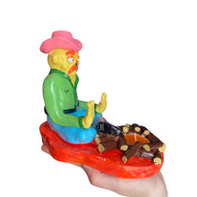 Load image into Gallery viewer, Multi-Colour Cowboy Campfire Candle Holder (One-off)