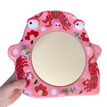 Load image into Gallery viewer, 'Pink & Red Tiger' Stand-Up Mirror (one-off)