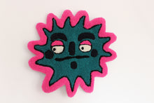 Load image into Gallery viewer, Midnight Sun Teal & Pink Tufted Wall Hanging