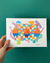 Load image into Gallery viewer, 'Party Rats' Print by PonkyWots