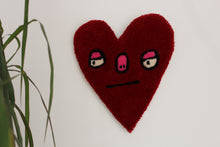 Load image into Gallery viewer, Red Love Heart Shapes Tufted Wall Hanging