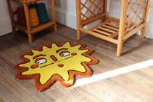 Load image into Gallery viewer, (NOW 30 % OFF) was £110! Sun/Star Yellow & Orange tufted rug