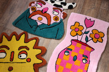 Load image into Gallery viewer, (NOW 30 % OFF) was £110! Sun/Star Yellow & Orange tufted rug