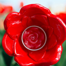Load image into Gallery viewer, Red Tulip Tea-light Candle Holder