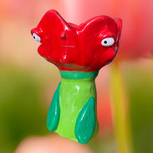 Load image into Gallery viewer, Red Tulip Tea-light Candle Holder