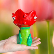 Load image into Gallery viewer, Red Tulip Tea-light Candle Holder